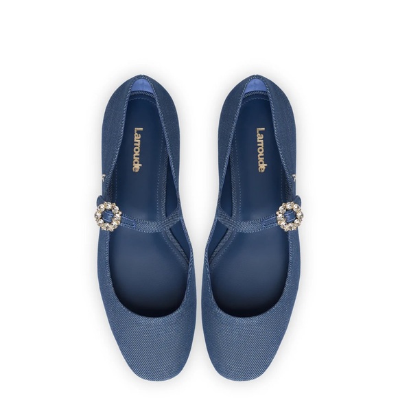 Blair Ballet Flat In Blue Denim 6 - Picture 2 of 7